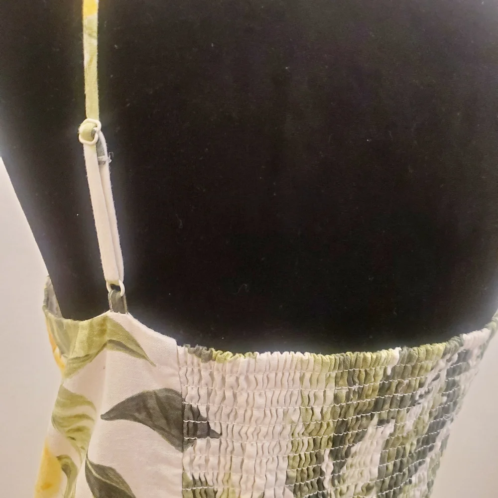 H&M Yellow and Green Lemon-Print Midi Dress - Picture 5 of 5